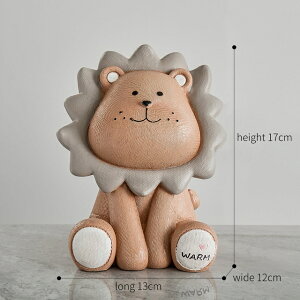 IuWF yCIX[uEzAj}fƂ̑惂fANZT[̎q̃RCpav[g yLion Small-brownzAnimal Money Box Model Ho