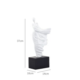 オブジェ 【37cm-ダンサー-ホワイト】女神彫刻アート樹脂彫像北欧ホームアクセサリーリビングルームデコレーションオフィスデスクモデルお正月ホームデコレーションギフト 【37cm-Dancer-White】Goddess Sculpture Art Resin Statues Nordic Home Accessories Living Room De