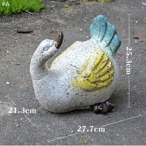 K[fjO yAzBe[WSy_bNgwr[f[eB[K[fAEghAAj}MtgACfAƑ yAzVintage White Pottery Clay Duck Statues Retro Heavy Du