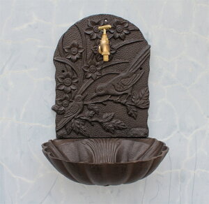 K[fjO yAeB[NfpzfpȒSǊ|nhVNAԂ̎}ɒꂽ[bp̉Ƃ̒̑ʑX^h yantique rusticzRustic Cast Iron Wall Mounted Hand Sink Wi