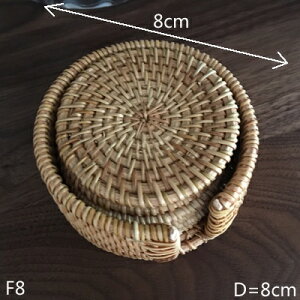 K[fjO yF8zێDVRكR[X^[6Zbg[z_[tz[^ubgXNGA@CϔM}bg|bgpbh yF8zRound Hand Weaved Natural Rattan Coaster Set Of 6 Pieces With Stor