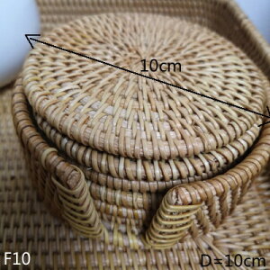 K[fjO yF10zێDVRكR[X^[6Zbg[z_[tz[^ubgXNGA@CϔM}bg|bgpbh yF10zRound Hand Weaved Natural Rattan Coaster Set Of 6 Pieces With St