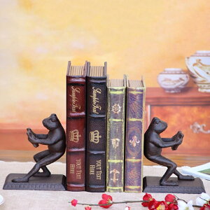 K[fjO fpȃJG̒uSubNGhA`̒ꕔx[XBe[W̃e[}ȊAeB[NuE Rustic Frog Figurines Cast Iron Bookends With Rectangle Bottom Base 