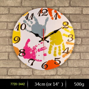 K[fjO y3442zBe[W34cmی^ؐǊ|vArAԍƒǂƂ̊yԃhvg14C`v y3442zVintage 34cm Round Home Decor Wooden Wall Clock With Arabic 