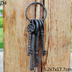 K[fjO yD4zBe[WfpȒSL[bN[bpz[K[fR[q[o[Ǒwr[L[z_[y_g yD4zVintage Rustic Cast Iron Keys Lock Decor Ornam