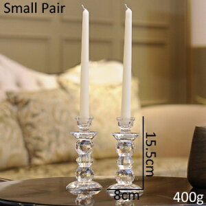 K[fjO yX[yAzGKgȃ[sAX^C̃NAtFCXr[YNX^XeBbNLhz_[yA ySmall PairzElegant European Style Clear Faced Beaded Crystal St