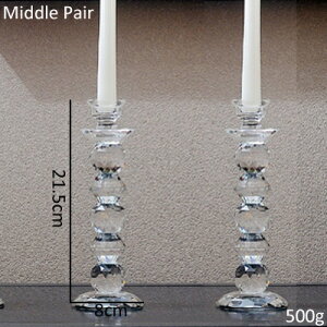 K[fjO y~hyAzGKgȃ[sAX^C̃NAtFCXr[YNX^XeBbNLhz_[yA yMiddle PairzElegant European Style Clear Faced Beaded Crystal Stic