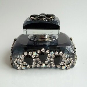 K[fjO yubNzOWA[u[Vo[NANX^Xg[WGK9NX^r20ml yblackzLuxury Blue With Silver Clear Crystal Stones Jeweled K9 Crystal Perfume Bottle 20ml