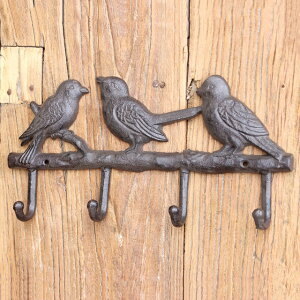 K[fjO yfpȃAeB[Nz}ɒS̒L[EH[z_[}EgꂽtbNbNR[gpXq^Iˌƒ؉nK[ yantique rusticzCast Iron Birds On Branc