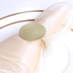 K[fjO _VvuXT[NivLO6_Zbgz[Lb`fXN^ivLT[NEFfBOp[eB[L Modern Simple Brass Circle Napkin Ring Set Of Six Pi