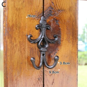 K[fjO yCzgȒSt[fXǊ|nK[2tAeB[NfpȉƂ̒̕ǑtbN4fUC yCzRetro Cast Iron Fleur De Lis Wall Hook With Two Hangers Handmade