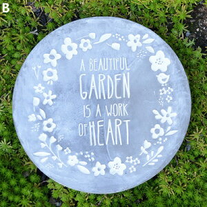 K[fjO yBzꂳƈꏏɃBe[WEhZgK[fy_ɖĂ̓n[gTCI̍ił yBzVintage Round Cement Garden Pedal With Mothers G
