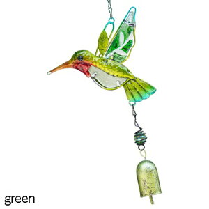K[fjO y΁zꂽSKXn~Oo[hEBh`CO[u[FXehOXpOK[f݂艺 ygreenzGlazed Iron Glass Hummingbird Wind Chimes Gre