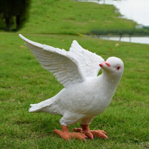 K[fjO ystyle3zAEghAK[fV~[VH|땗iʑuA[g ystyle3zOutdoor Garden Simulation Birds Ornamnets Resin White Dove Sculpture Crafts Courtyard Lan