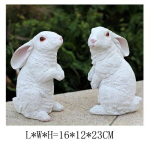 K[fjO ystyle18zAEghAK[fV~[VETMctuH|Őiϑ ystyle18zOutdoor Garden Simulation Animal Sculpture Resin White Rabbit Ornaments Kindergarten