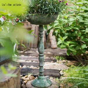 K[fjO o[htB[_[X^CAeB[Ng^nhNtgAؔO[ Bird Feeder Style Antique Retro Metal Handcraft Decorative Flower Pots Green