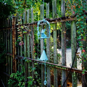 K[fjO yAzBe[WSAtCOfR[VETMAgh yAzVintage Cast Iron Wind Chimes, Flying Decoration Rabbit, Retro Painted