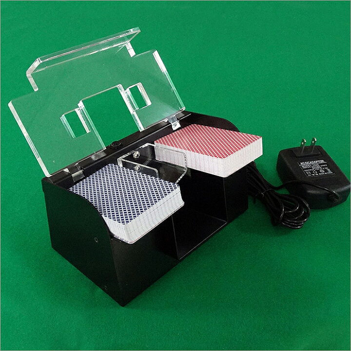自動カード シャッフラー - 静かなトランプ シャッフラー、カード シャッフル マシン、PVC トランプ シャッフラー | ビスタプ 自動シャッフル トランプ ６デッキ対応 ポーカー カジノ テーブルゲーム イベント パーティー 盛り上がる 電池式 標準カードサイズ カードゲーム  簡単仕様 時間短縮 効率アップ 手早く混ぜる ホームパーティー | 卸・仕入れサイト【グッズステーション】ネット販売特化の ...
