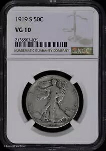 1919 S 50C �E�H�[�L���O ���o�e�B �n�[�t�_���[ NGC VG 10