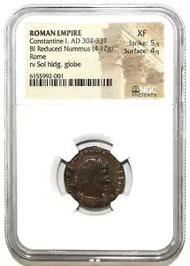 AD 307-337 ���[�}�鍑 �R���X�^���e�B�k�X 1 �� NGC XF 5/5�A4/5 Rev ���m�ێ��n���V
