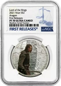 2021 $2 �j�E�G �v���[�t ���[�h �I�u �U �����O �A���S�� 1 �I���X �V���o�[ �J���[ NGC PF70 UC FR