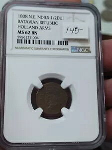 o^rAa I_ Ch 1/2 Duit NGC MS62