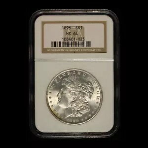 1896 $1 ���[�K�� �V���o�[ NGC MS64 - �I�[���h �u���E�� ���x�� - �������� �č�
