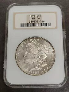 1898 P ���[�K�� �h�� NGC MS64 �킸���Ɉ������܂����Â��t�@�b�e�B �z���_�[ �f�G�ł�! MS-64