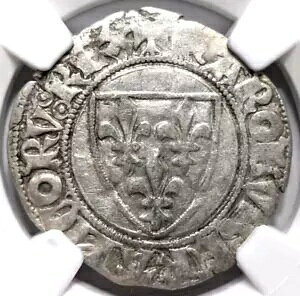 �V������ 6 �� �t�����X �V���o�[ �u���� �O�G�i�[�� 1380-1422 NGC VF35 ���W�����k �_���N����