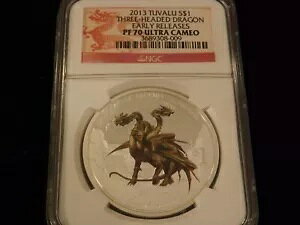 2013 $1 Three Headed Dragon ���������[�X NGC PF 70