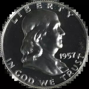 1957-P �t�����N���� �n�[�t�_���[ �v���[�t NGC PF67 �J���I �f���炵���A�C�A�s�[�� �݌ɕi