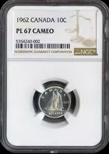 1962 Ji_ Vo[ 10 Zg 10C NGC PL67 JI - i
