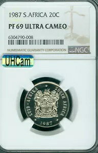 1987 ��A�t���J 20 �Z���g NGC PF69 MAC UHCam 2 ���ō��� MAC �X�|�b�g���X�B
