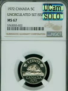 1972 Ji_ 5 Zg NGC MS67 MAC UCAM SOLO FINEST MAC X|bgX *
