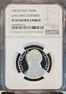 1987 C^A Vo[ 500  WR IpfB NGC PF 69 Eg JI [ ~g