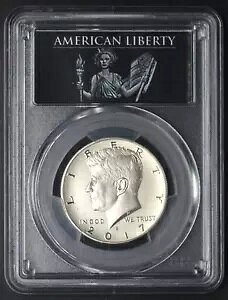 2017-S Kennedy 50C PCGS SP70 Enhanced Finish FDOI �f���o�[ ANA - COINGIANTS -
