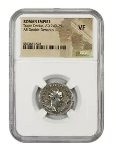 �Ñネ�[�}: �g�����k�X �f�L�E�X (AD 249-251) AR �_�u�� �f�i���E�X NGC VF