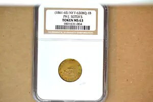 �j���[���[�N�B���t�Ȃ� (1861-1865) �t�B���b�v J. �T�C�^�[�B�t�@���h-630BQ-1b�B NGC MS-63