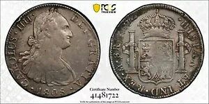1808-Mo TH 8 REALES MEXICO CALICO-988 PCGS VF 詳細はクリーニング済み #41481722 KM# 109
