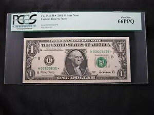 2001 �N�A�M������s�X�^�[���� PCGS 66PPQ (���ɒ������Z���g���C�X�n��)