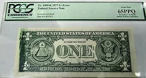 1909-K 1977 $1 �G���[�A�M������s�� PCGS 65PPQ