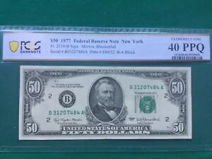 1977 �N �j���[���[�N 50 �h���A�M������ PCGS 40 PPQ ���ɏ㎿