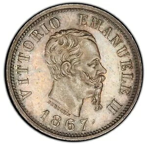 �C�^���A���� ���B�b�g���I �G�}�k�G�[�� 2 �� 1867-M-BN 50 �`�F���e�V�~ �V���o�[ �R�C���APCGS MS63