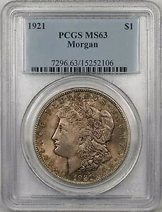 1921 [K Vo[ _[ 1 h RC PCGS MS-63 g[ (BR-27 C)