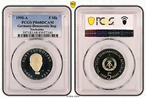 GDR 5 }[N 1990 A Ng gDRXL[ PCGS PR68DCAM 91001-