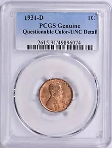 1931 D J[ Zg PCGS Unc ڍ ^킵F