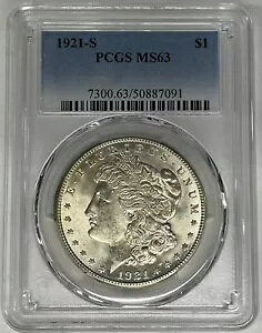 1921-S [K Vo[ 1 h RC PCGS MS 63