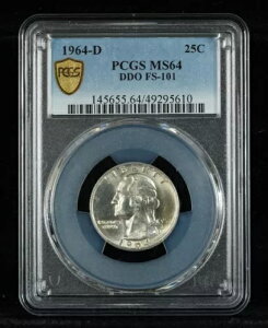 1964 D Vg NH[^[ PCGS MS64 DDO FS-101 25C _u _C oGeB RC