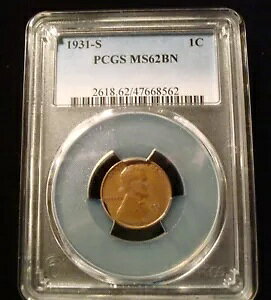 1931-S �����ʃ����J�[���Z���g PCGS �O���[�h MS62
