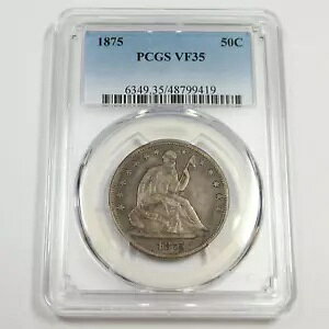 1875 P PCGS VF35 - Vo[ V[ebh oeB n[t_[ - 50c čRC #49773A